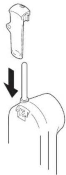 UNIDEN ANA 9610 - Attaching the Belt Clip to the Handset - 2