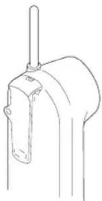 UNIDEN ANA 9610 - Attaching the Belt Clip to the Handset - 3