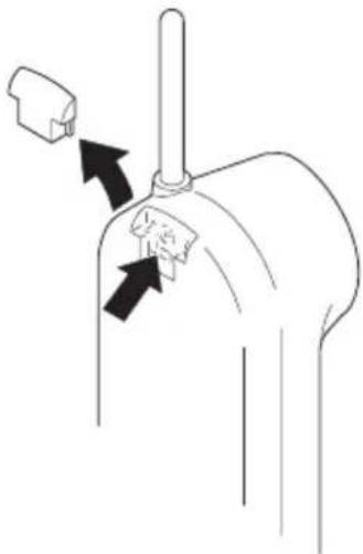 UNIDEN ANA 9610 - Attaching the Belt Clip to the Handset - 1