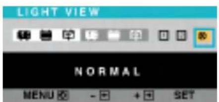 LIGHT VIEW NORMAL MENU - + SET
