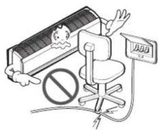 LG LS-C096QGA0 - Do not place anything on the power cord. - 1