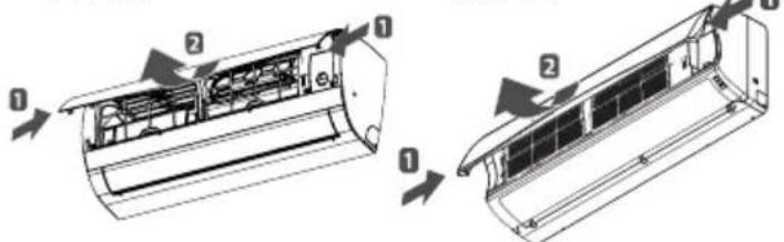 LG E09NXA - OPERATING THE AIR CONDITIONER WITHOUT THE REMOTE CONTROL - 1