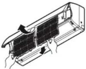 LG D18RX - Membersihkan filter udara - 2