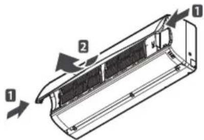 LG D18RX - Operating the air conditioner without the remote control - 1