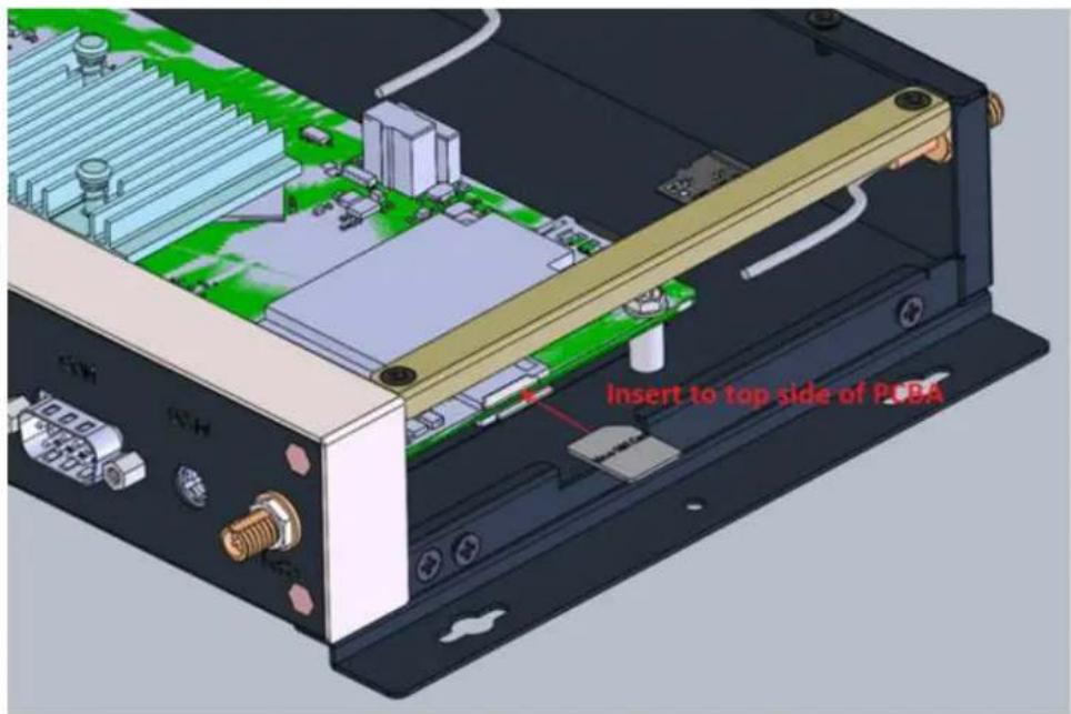 Insert to top side of P-BA