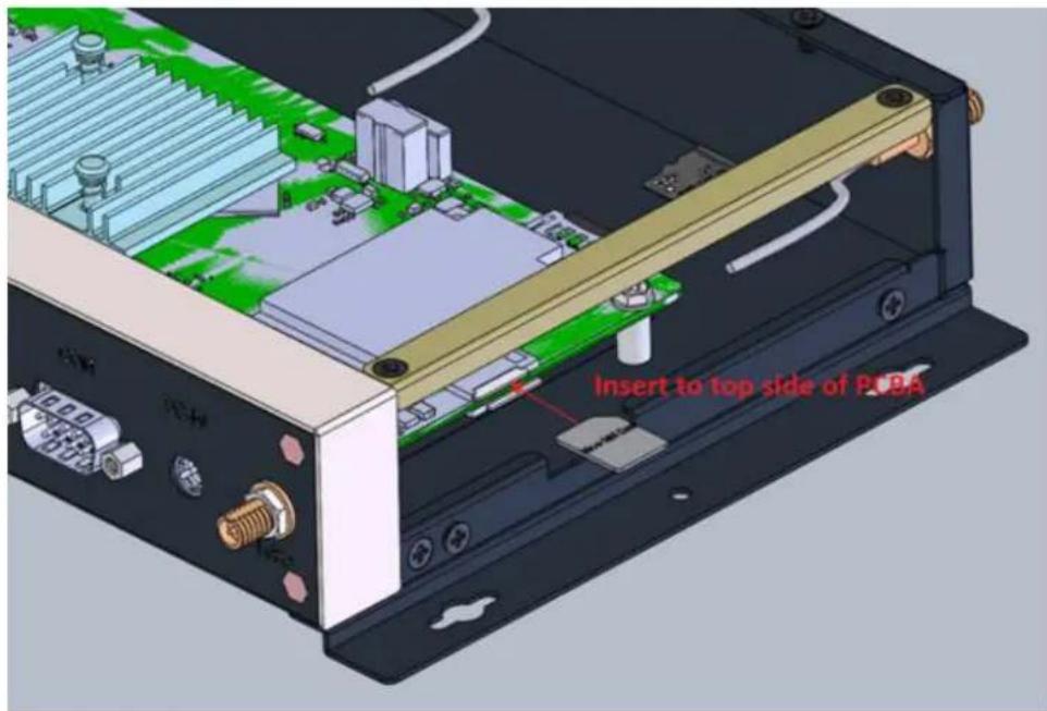 Insert to top side of PCBA