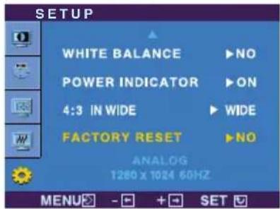 LG L196WTP - Menu utama Submenu Deskripsi - 3