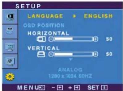 LG L196WTP - Menu utama Submenu Deskripsi - 2