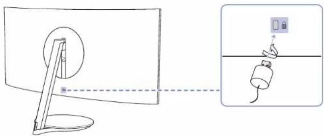 SAMSUNG C32H711QEE - Kunci Antipencurian - 1