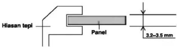 Hiasan tepi Panel 3.2~3.5 mm