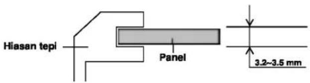 Hiasan tepi Panel 3.2~3.5 mm