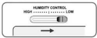 HUMIDITY CONTROL HIGH ....... | ....... LOW
