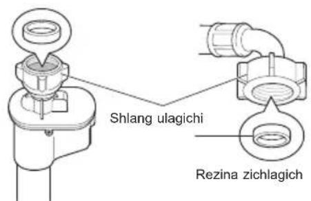 LG TW206W - Suv kirish shlangidagi rezina zichlagichni tekshirish - 2