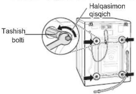 LG F2J6HS8S - Boltlarni bo'shatib chiqaring. - 1