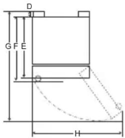 LG GR-F802HMHU - O'Ichamlar va oraliqlar - 2