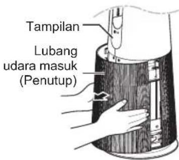 Tampilan Lubang udara masuk (Penutup)