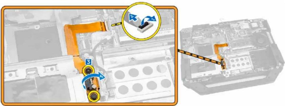 DELL Latitude 5404 Rugged - Melepaskan Board I/O - 4