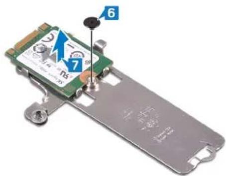 DELL Inspiron 3793 - Prosedur untuk melepaskan solid-state drive M.2 2230 - 2