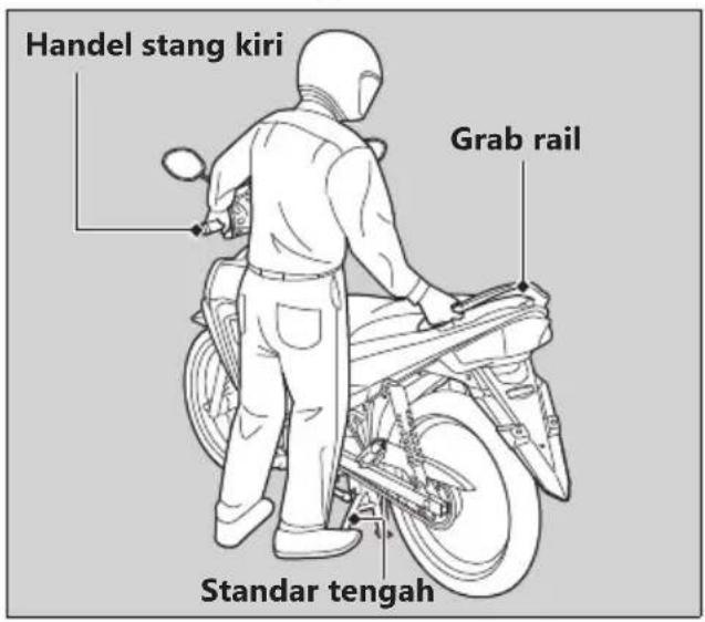 Handel stang kiri Grab rail Standar tengah