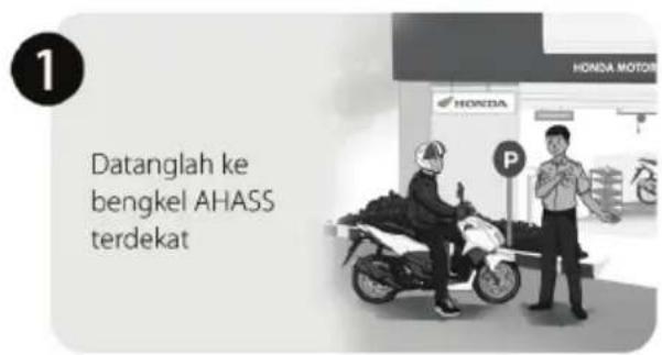 1 Datanglah ke bengkel AHASS terdekat
