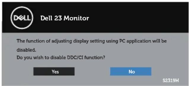 DELL 2319NX - Pesan Peringatan OSD - 3