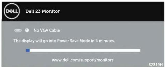 DELL 2319NX - Pesan Peringatan OSD - 6