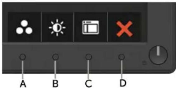 DELL SE1918HV - Menggunakan Kontrol Panel Depan - 1