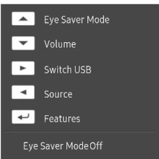 Eye Saver Mode Volume Switch USB Source Features Eye Saver ModeOff