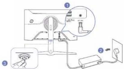 SAMSUNG C49G95TSSE - Koneksi Menggunakan Kabel DP - 4