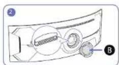 SAMSUNG C49G95TSSE - Memasang DINDING BRAKET - 6