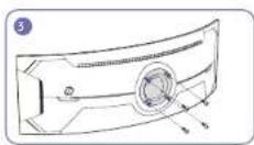 SAMSUNG C49G95TSSE - Memasang DINDING BRAKET - 7
