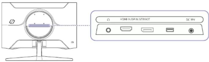 SAMSUNG C27G55TQWE - Port - 1