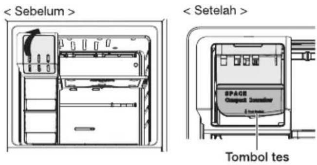 SAMSUNG RT22FARBDB1 - Menggunakan Pembuat Es Otomatis (Opsional) - 1