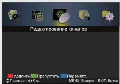 DEXP F32C7100B/W - Управление каналами (режим АТВ/ЦТВ) - 1