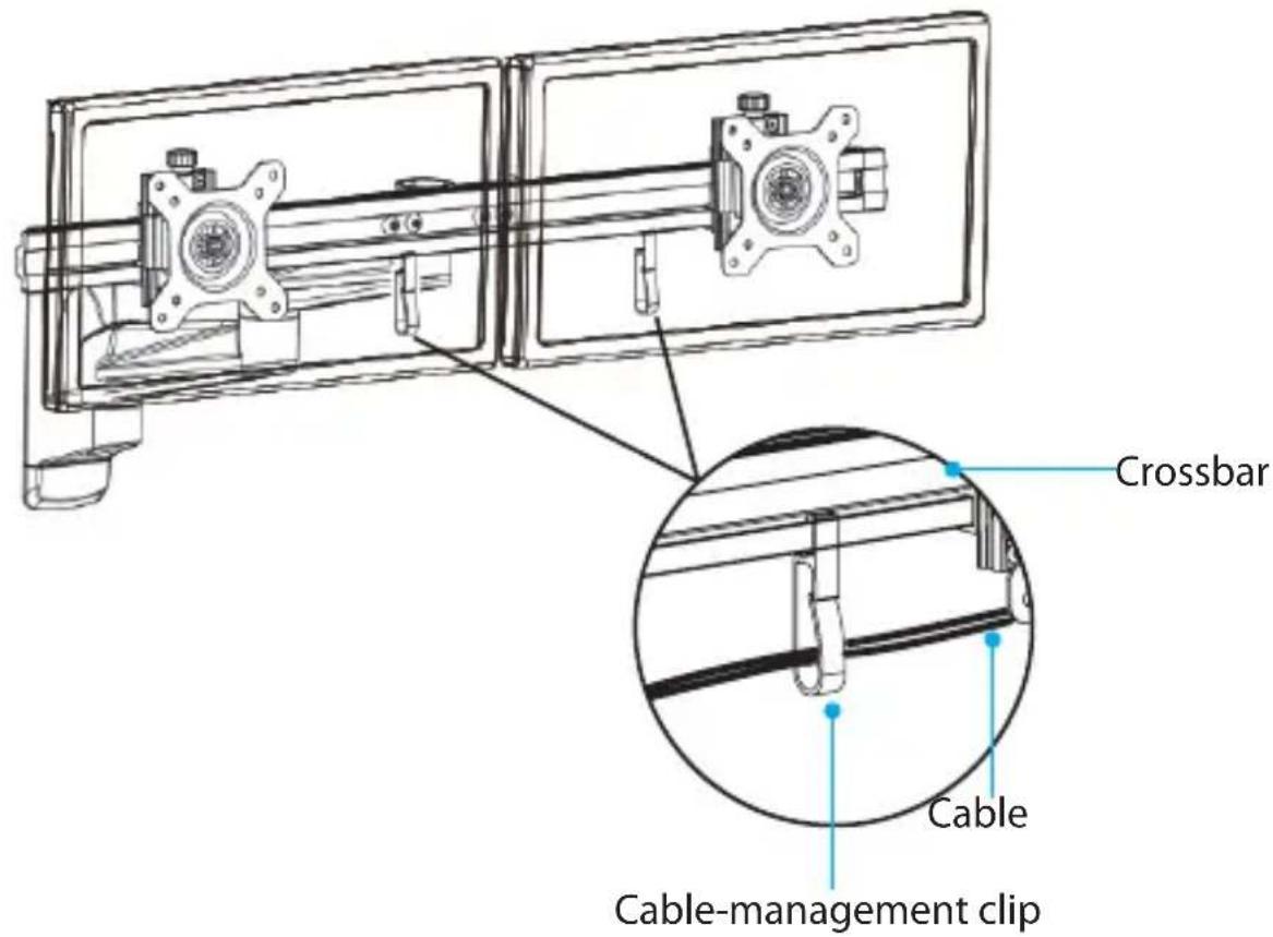 Crossbar Cable Cable-management clip