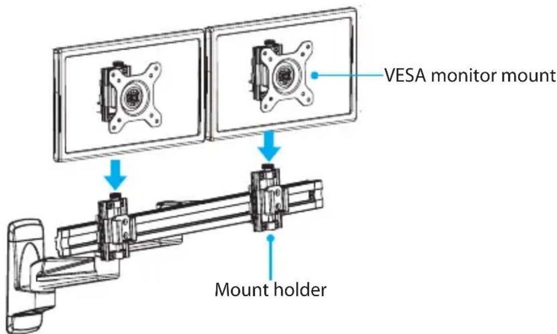 VESA monitor mount Mount holder