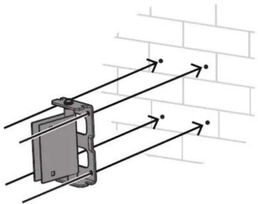 ELECTRO-VOICE EVOLVE-WMK-PB - Installing the wall part - 1