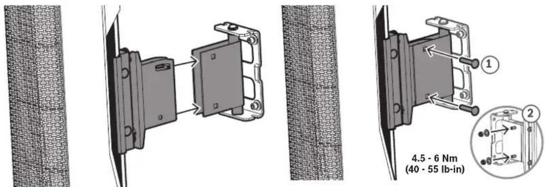 ELECTRO-VOICE EVOLVE-WMK-PB - Mounting the wall bracket - 1