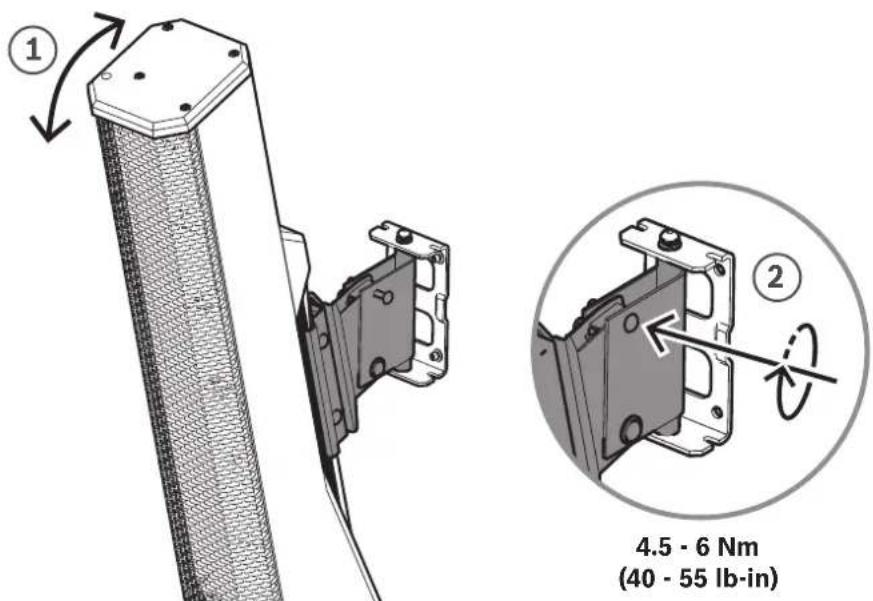 ELECTRO-VOICE EVOLVE-WMK-PB - Mounting the wall bracket - 3