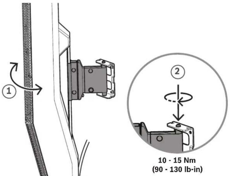 1 2 10 - 15 Nm (90 - 130 lb-in)