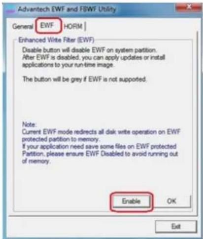 Advantech SPC-815 - 增强型写过滤器(EWF) - 2