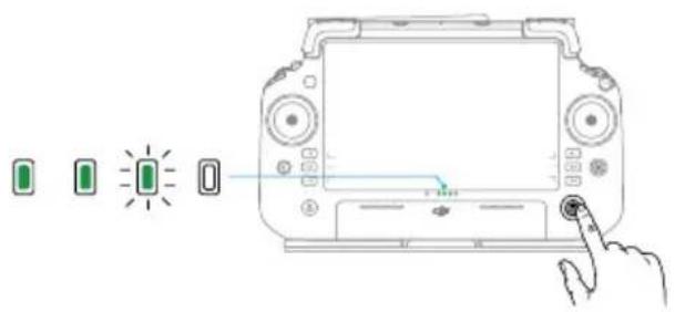 DJI Agras T70P - Memeriksa Tingkat Baterai - 1
