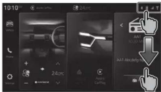 SUZUKI Vitara (2026) - Sentuh atau geser bilah status informasi. - 1