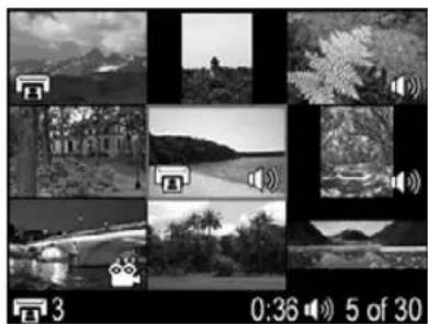 HP Photosmart E427v - Viewing thumbnails - 1
