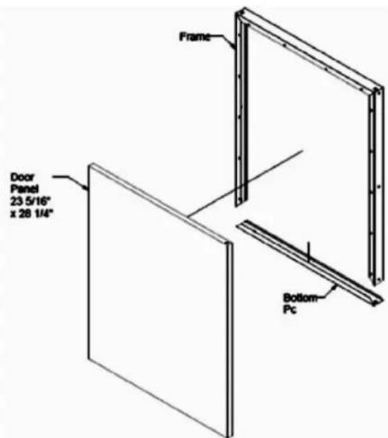 Summit SCFF55OSIM - INSTRUCTIONS FOR INTEGRATED FRAME (SUFFIX 'IF') FOR FREESTANDING USE - 1