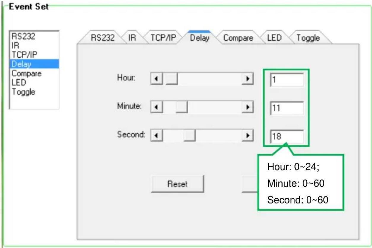 SEADA SDCP6 - Delay setting - 1