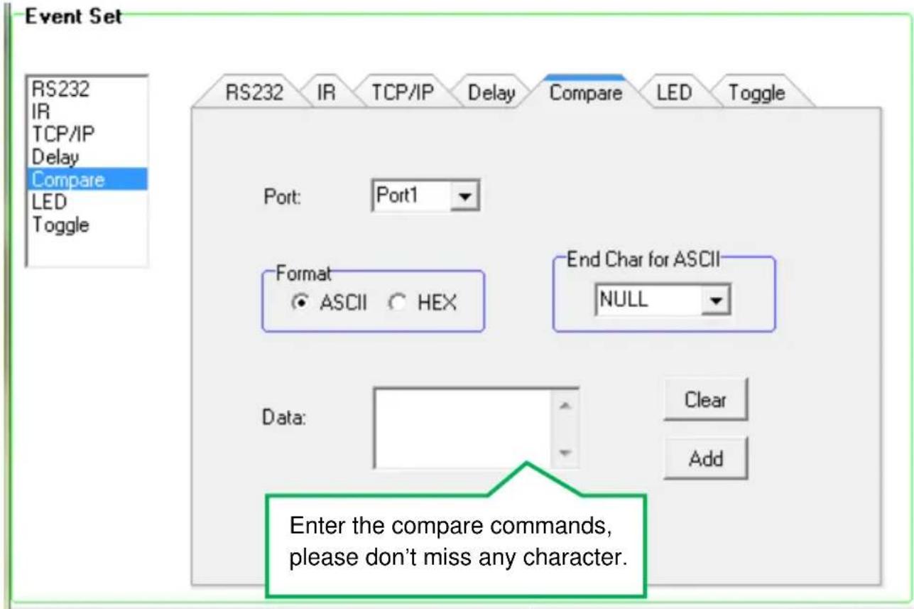 SEADA SDCP6 - Compare Setting - 1