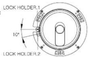 LOCK HOLDER.1 10° LOCK HOLDER.2