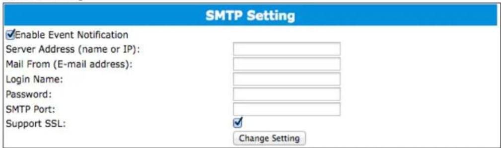 Highpoint rDrive 6628TW - SMTP Setting - 1