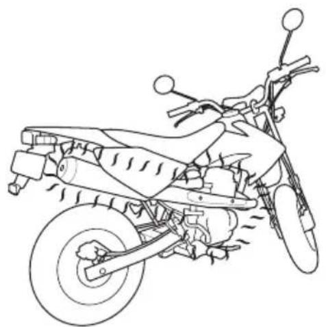 Honda Motard XR50 (2005) - メンテナンスを安全に行うために - 2